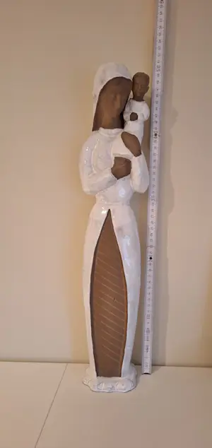 Paul Sersté - religieus beeld - Madonna / Moeder Maria met kind - terracotta en keramiek kopen? Bied vanaf 50!