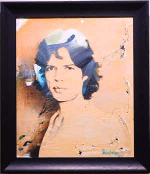Peter Donkersloot - Mick Jagger origineel werk door Peter Donkersloot. verkocht voor € 375!