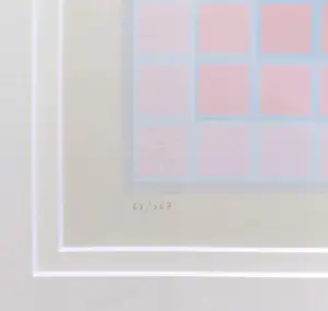 Victor Vasarely - Vega Pal, zeefdruk (mooi ingelijst, groot) kopen? Bied vanaf 1000!