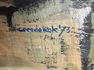 Cees de Kok - Olieverf op doek 1973 kopen? Bied vanaf 25!
