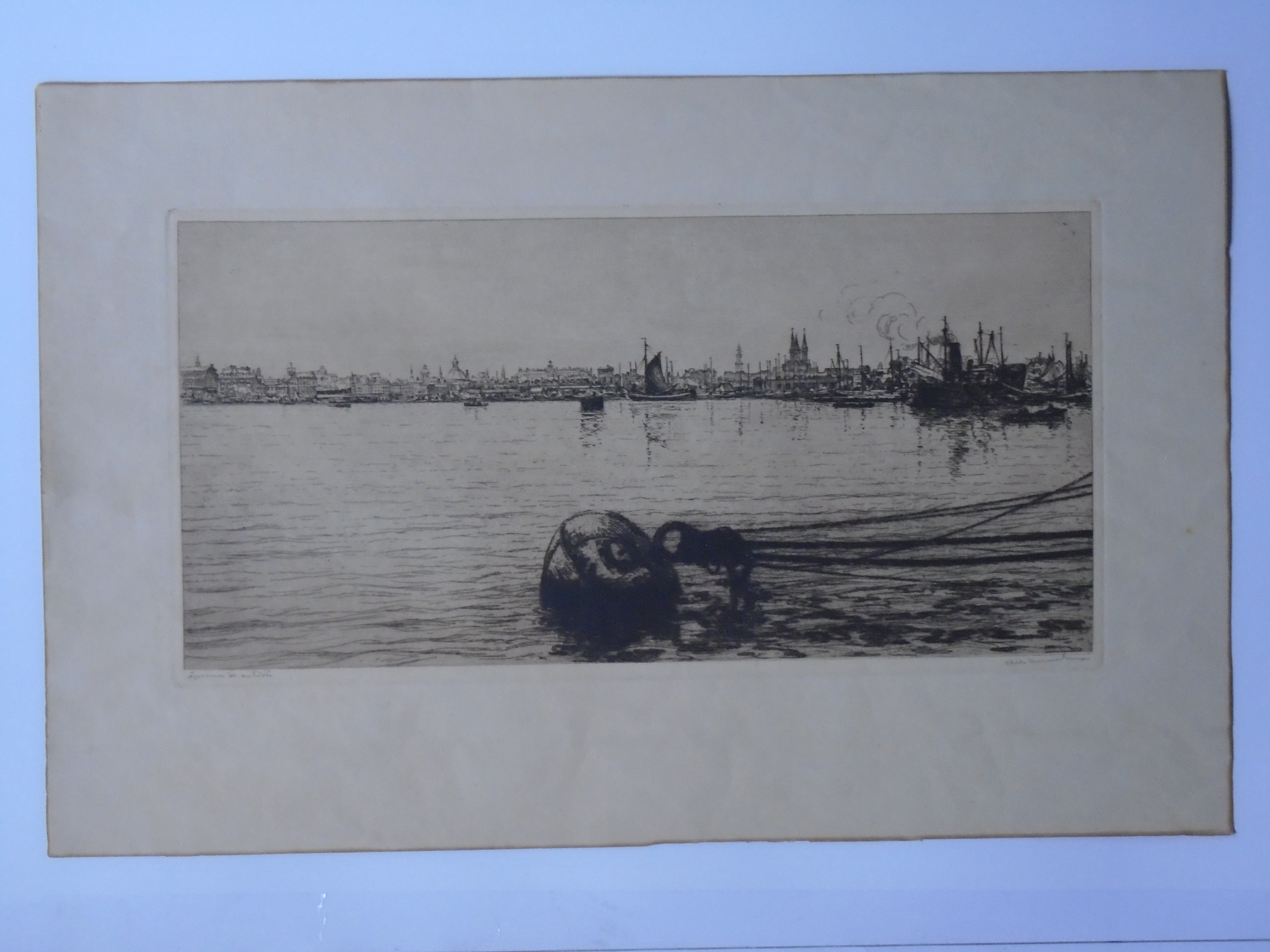 Albert Hemelman - Gezicht op Amsterdam vanaf het IJ kopen? Bied vanaf 55!