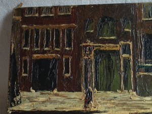 Tonny Timmermans - Olieverf op doek , Keizersgracht in de winter in Amsterdam – ca. 1960 kopen? Bied vanaf 35!