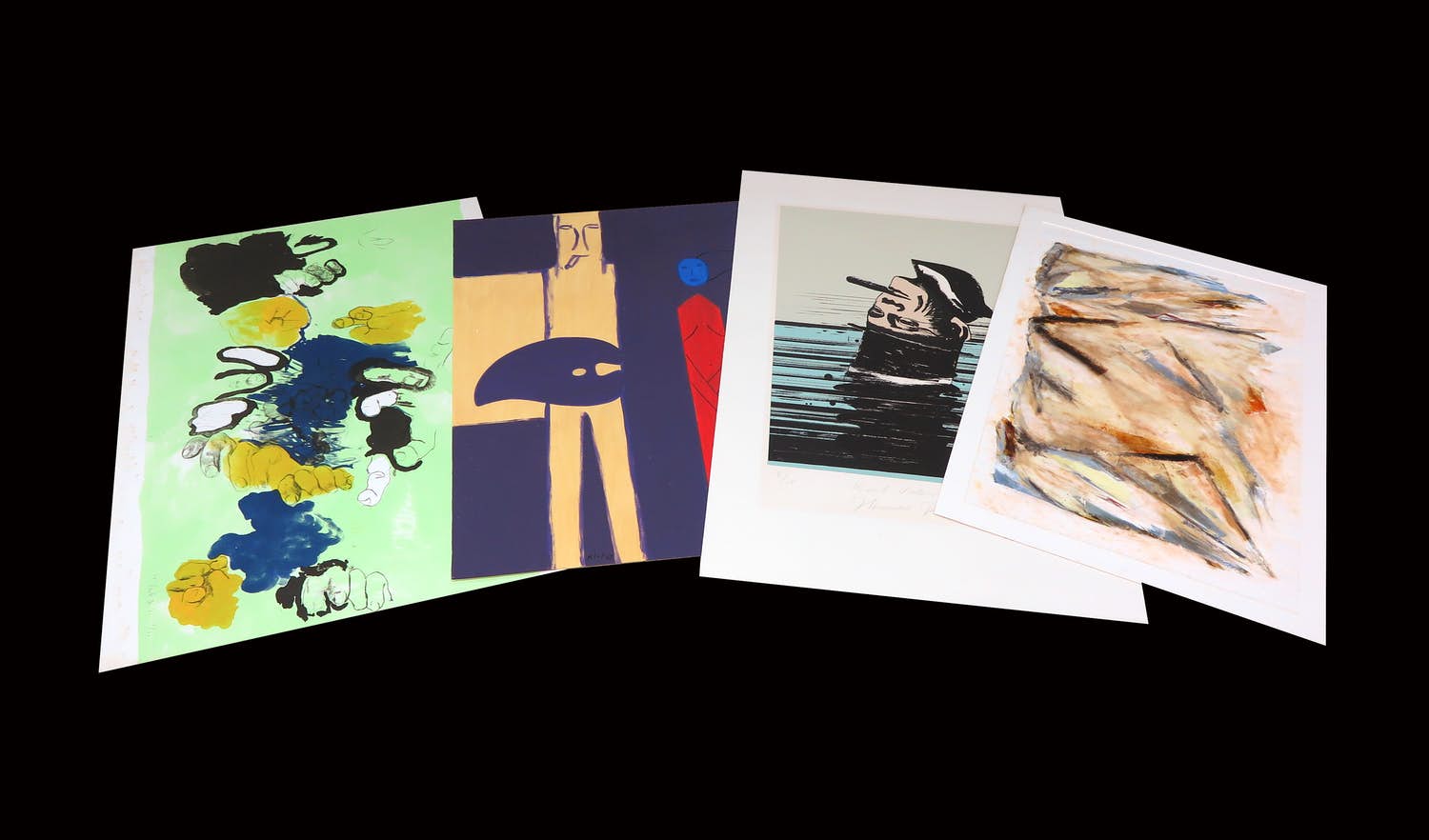 Bob Lens - en andere - Lot van 10 werken op papier kopen? Bied vanaf 1!