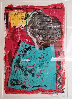 Bep Toscani - Grote handgesigneerde zeefdruk zonder titel verkocht voor € 50!