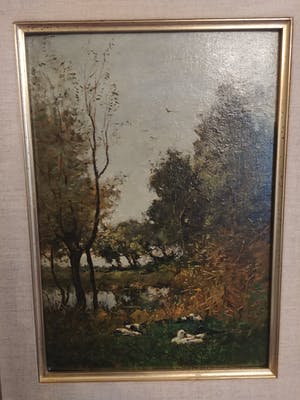 Julius J. van de Sande Bakhuyzen - Eenden tafereel kopen? Bied vanaf 430!