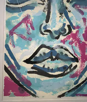 Peter Klashorst - Blue Face kopen? Bied vanaf 140!