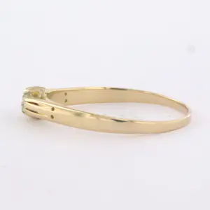 14k geelgouden ring met bolsjewiek geslepen diamant 0.20ct kopen? Bied vanaf 200!