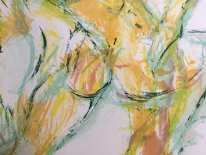 Paul de Lussanet - z.t. | expressieve litho - ingelijst kopen? Bied vanaf 49!