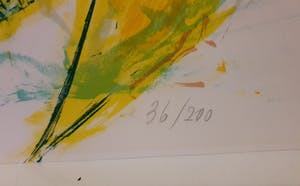 Paul de Lussanet - Zonder Titel - zeefdruk - 1989 - 200ex. kopen? Bied vanaf 1!