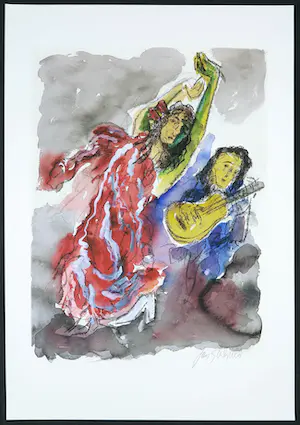 Jan Sierhuis - Giclée, Danseres kopen? Bied vanaf 1!