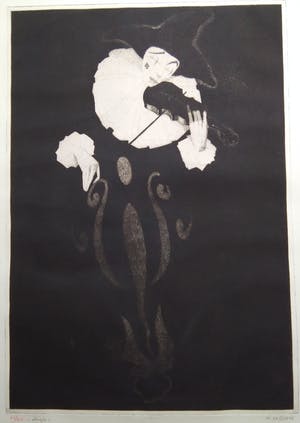 Niet of onleesbaar gesigneerd - Lithografie Pierrot kopen? Bied vanaf 10!