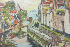 Carel van Ettinger - Aquarel, Brugge - Ingelijst kopen? Bied vanaf 1!