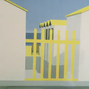 Vittorio Stoppa - strand Knokke | offset litho - ingelijst kopen? Bied vanaf 35!