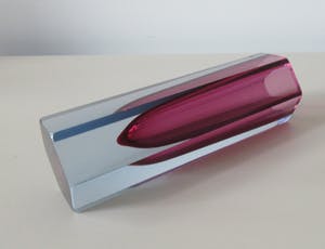 Flavio Poli - Zeshoekige Sommerso glazen vaasje - Vetri Seguso Murano kopen? Bied vanaf 1!