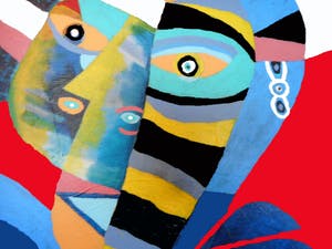 Peter Nieuwendijk - Karel meets Pablo (Appel & Picasso meeting) kopen? Bied vanaf 350!