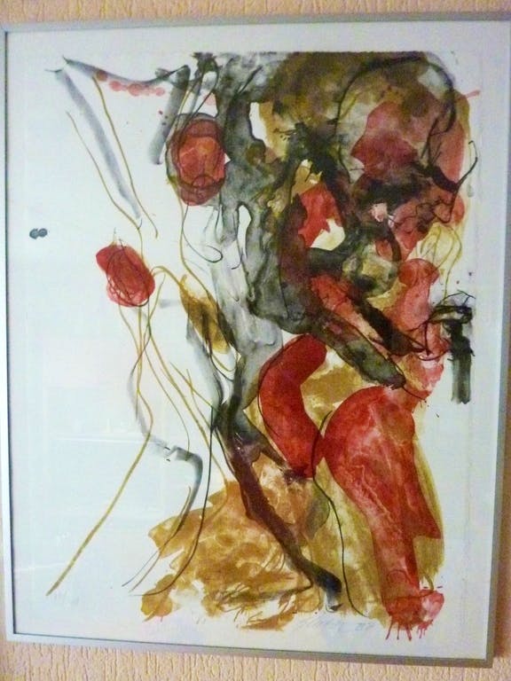 Ger Lataster - Boom en man litho 1988 kopen? Bied vanaf 70!