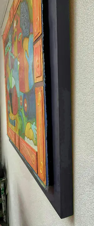 Clemens Briels - Handbewerkte zeefdruk Nr. 4 - Un jardiro secreto - op paneel kopen? Bied vanaf 300!