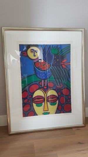 Corneille - Vrouw met vogel kopen? Bied vanaf 50!