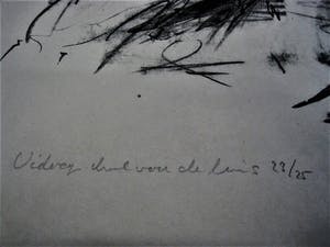 Dirkje Kuik - GROTE gesign. Litho "Vidocq - druk voor de Luis" eerste oplage van 25 ex! kopen? Bied vanaf 47!