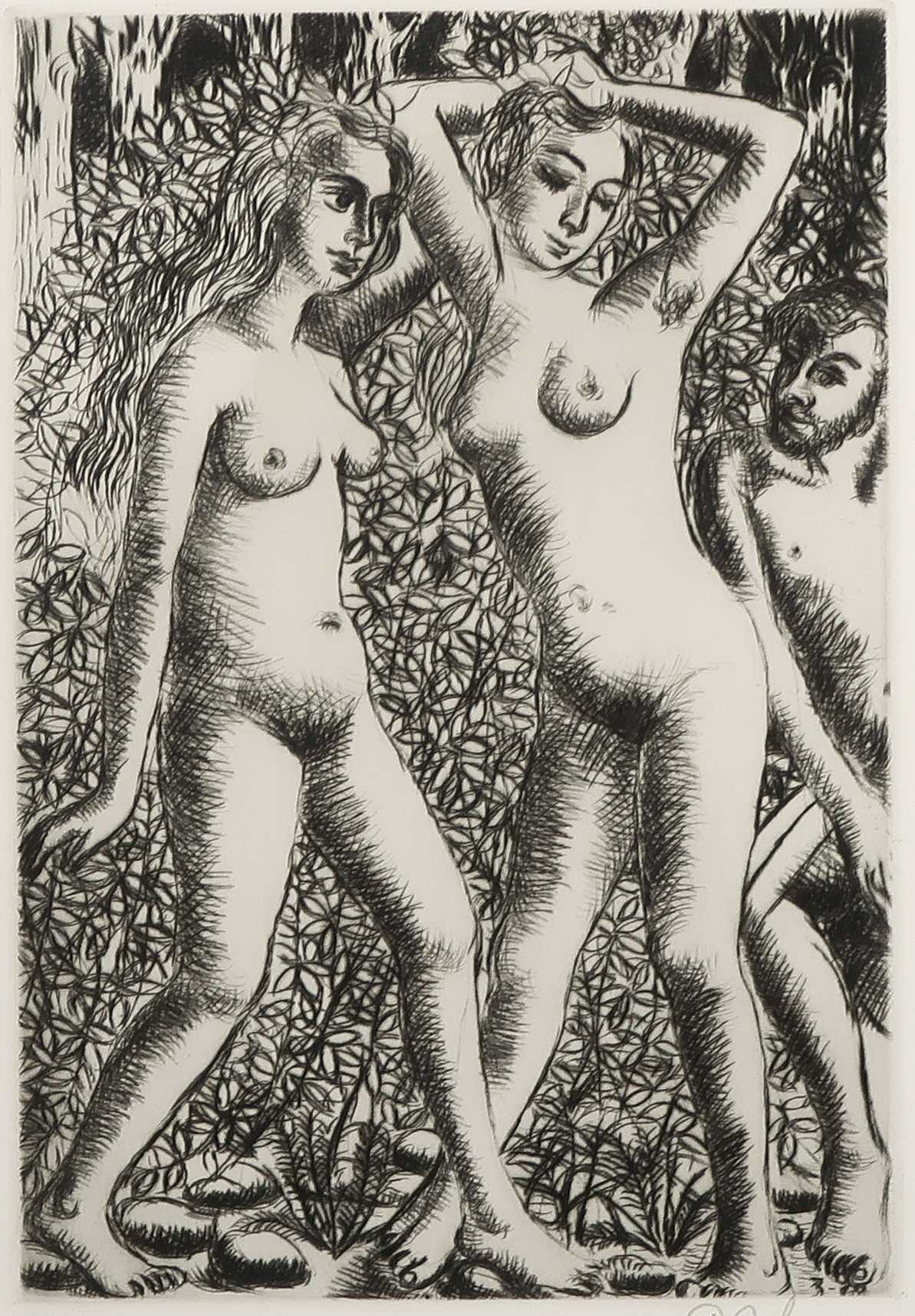 Paul Delvaux - Ets, Le voyeur - Ingelijst kopen? Bied vanaf 450!