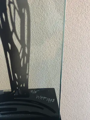 Hans Wap - Beeld glas/staal - 1998 - gesigneerd - oplage 15 ex. kopen? Bied vanaf 100!