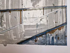 Joseph Cals - grote, in 1980 bep. oplage gemaakte kleuren litho Hommage aan Graham Sutherland kaufen? Bieten Sie von 39!