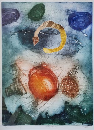 Ad Arma - Ets: 'Reading my SF' - Ingelijst (Zeer groot) kopen? Bied vanaf 195!