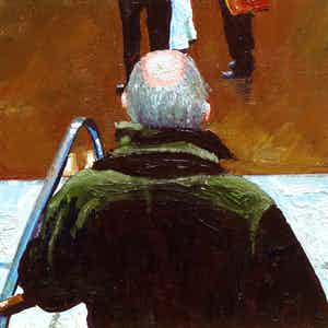 Gerard Boersma - Escalator (Man op roltrap) verkocht voor € 75!