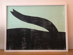 Klaas Gubbels - uitzonderlijk grote houtsnede kopen? Bied vanaf 550!