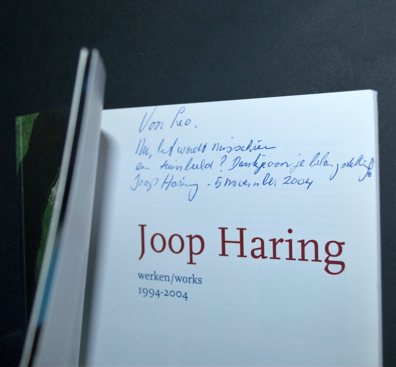 Joop Haring - werken 1994-2004-gesigneerd met opdracht kopen? Bied vanaf 15!