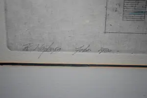 Rolf Weijburg - Detail in Italië (Milaan) -ets 1/10 en fotocollage -zeer vroeg werk (1980) kopen? Bied vanaf 100!