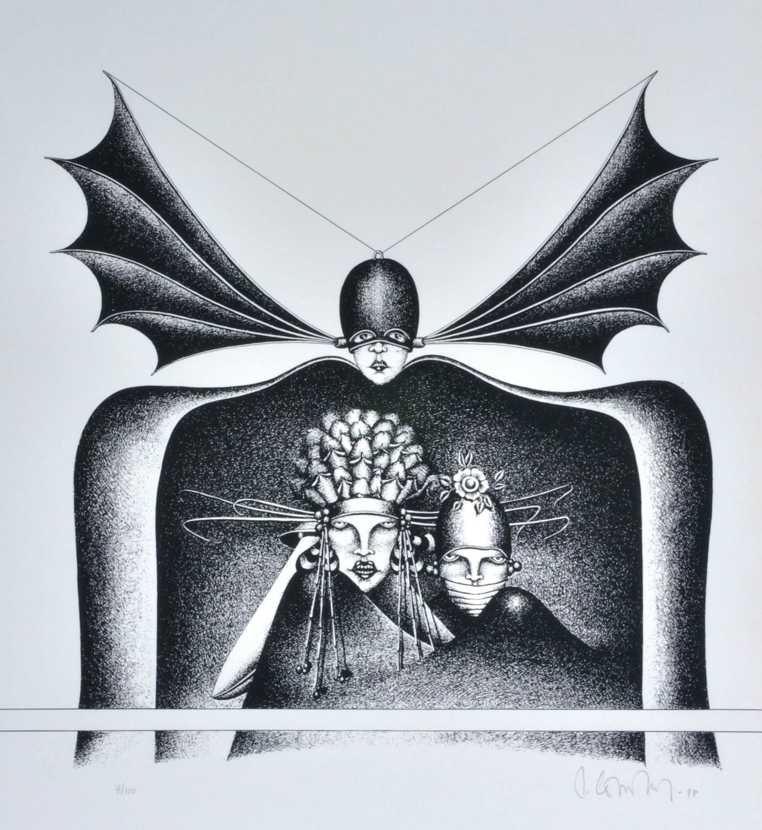 AcheterPatrick Conrad - zeefdruk, 70x50 cm, gesigneerd, 1975? Enchérissez de 35!