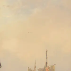 Andreas Schelfhout - Fisherfolk Conversing In The Dunes kopen? Bied vanaf 3600!