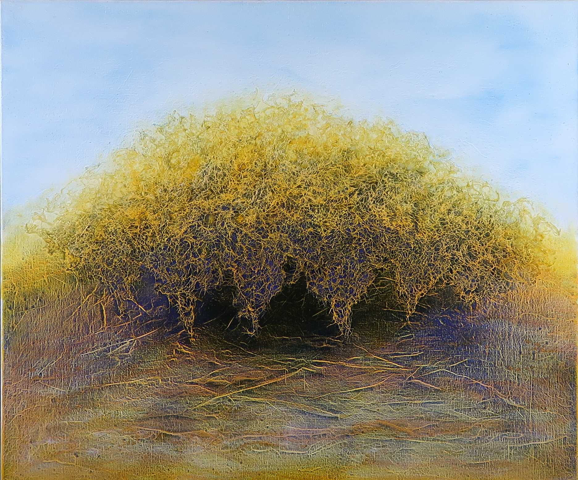 Eric Hirdes - Gemengde techniek op doek, Zonder titel - Ingelijst (Groot) kopen? Bied vanaf 400!