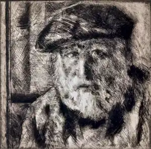 Wim Steijn - Zelfportret, ets verkauft für € 45!