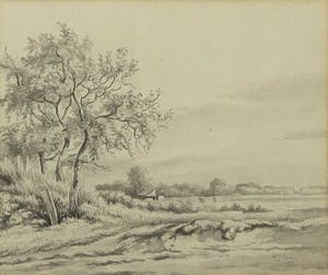 Arnoldus Johannes Eymer - Aquarel, Landschap - Ingelijst kopen? Bied vanaf 1!