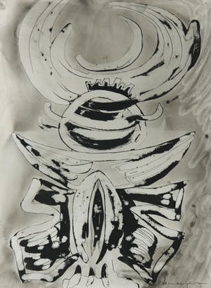 Jacky De Maeyer - Inkttekening, Totem kopen? Bied vanaf 50!