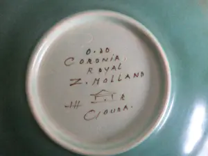 Plateelbakkerij Zuid-Holland - Corona - Art Deco vierkante schaal kopen? Bied vanaf 65!