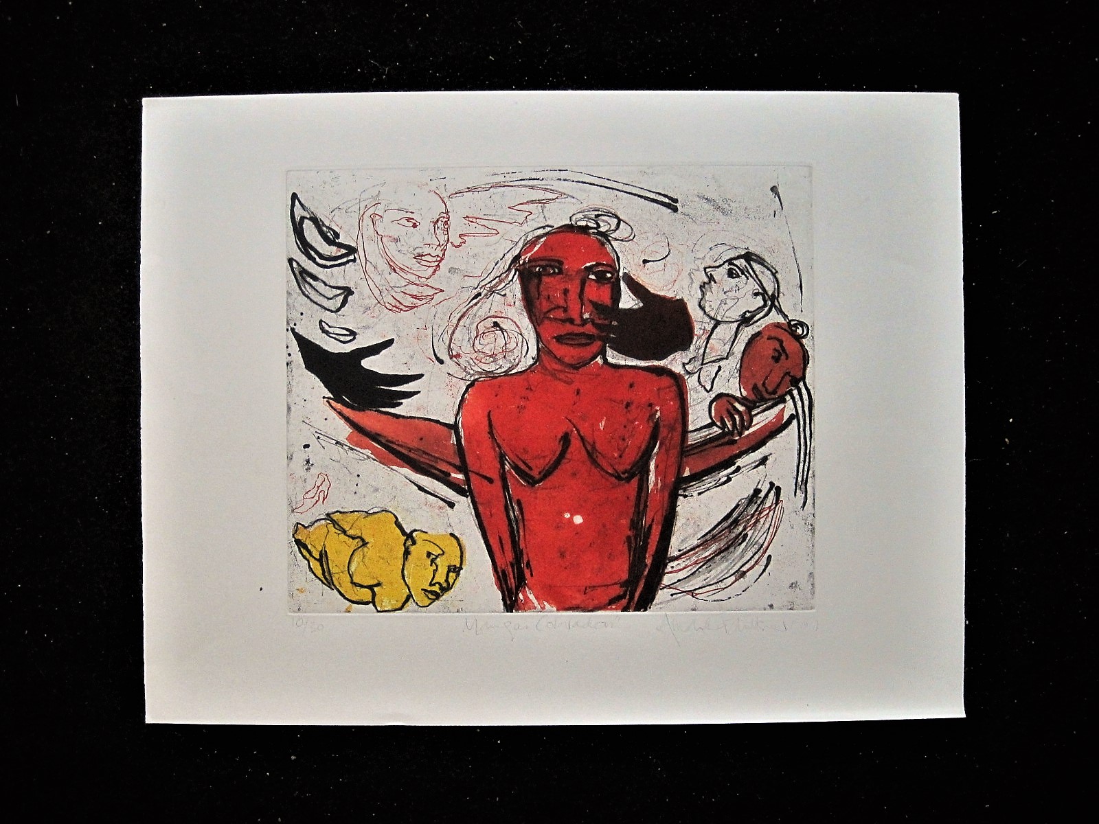 Amanda Faulkner - Intrigerende Grafiek "self regard 1993" gesigneerd kopen? Bied vanaf 1!