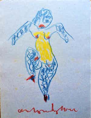 Anton Heyboer - Danseres . verkocht voor € 150!