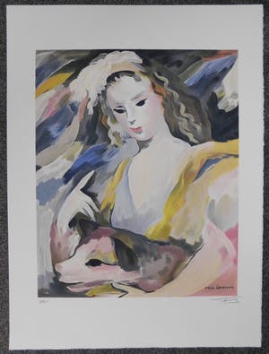 Marie Laurencin - La fille avec son chien kopen? Bied vanaf 25!