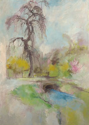 Franscz Witte - Olieverf op doek, Lente kopen? Bied vanaf 1!
