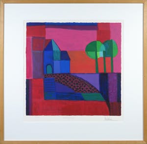 Ton Schulten - Zeefdruk, Veldkapel - Ingelijst kopen? Bied vanaf 150!