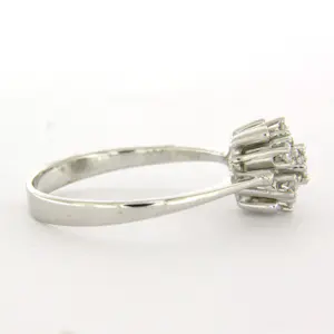 14k witgouden ring met briljant geslepen diamant 0.25ct - rm 18 kopen? Bied vanaf 390!