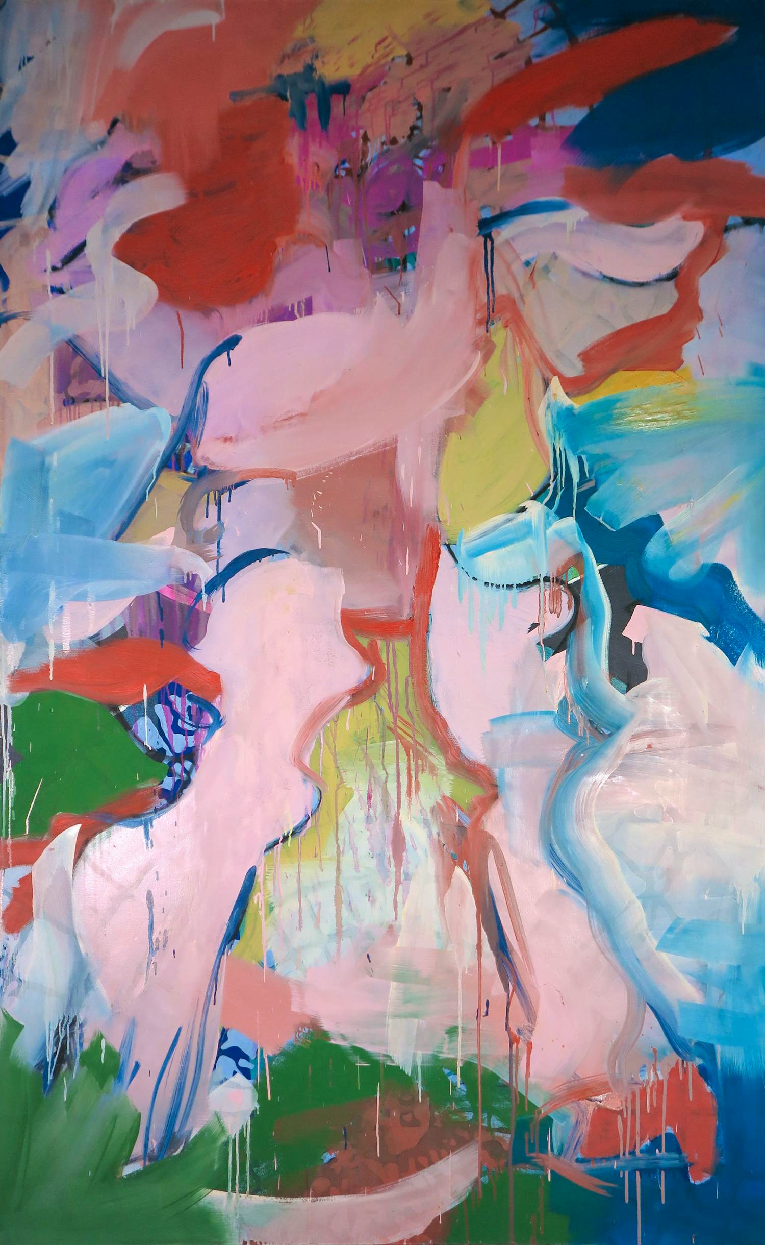 Angelos Tassopoulos - Olieverf op doek, Abstracte compositie - Zeer groot kopen? Bied vanaf 500!