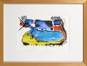 Marian van Lookeren Campagne - Aquarel en inkt, Lot van twee tekeningen - Ingelijst kopen? Bied vanaf 10!