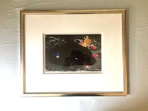 Michel van Overbeeke - Stone - Kleurets met bladgoud, Ingelijst kopen? Bied vanaf 50!