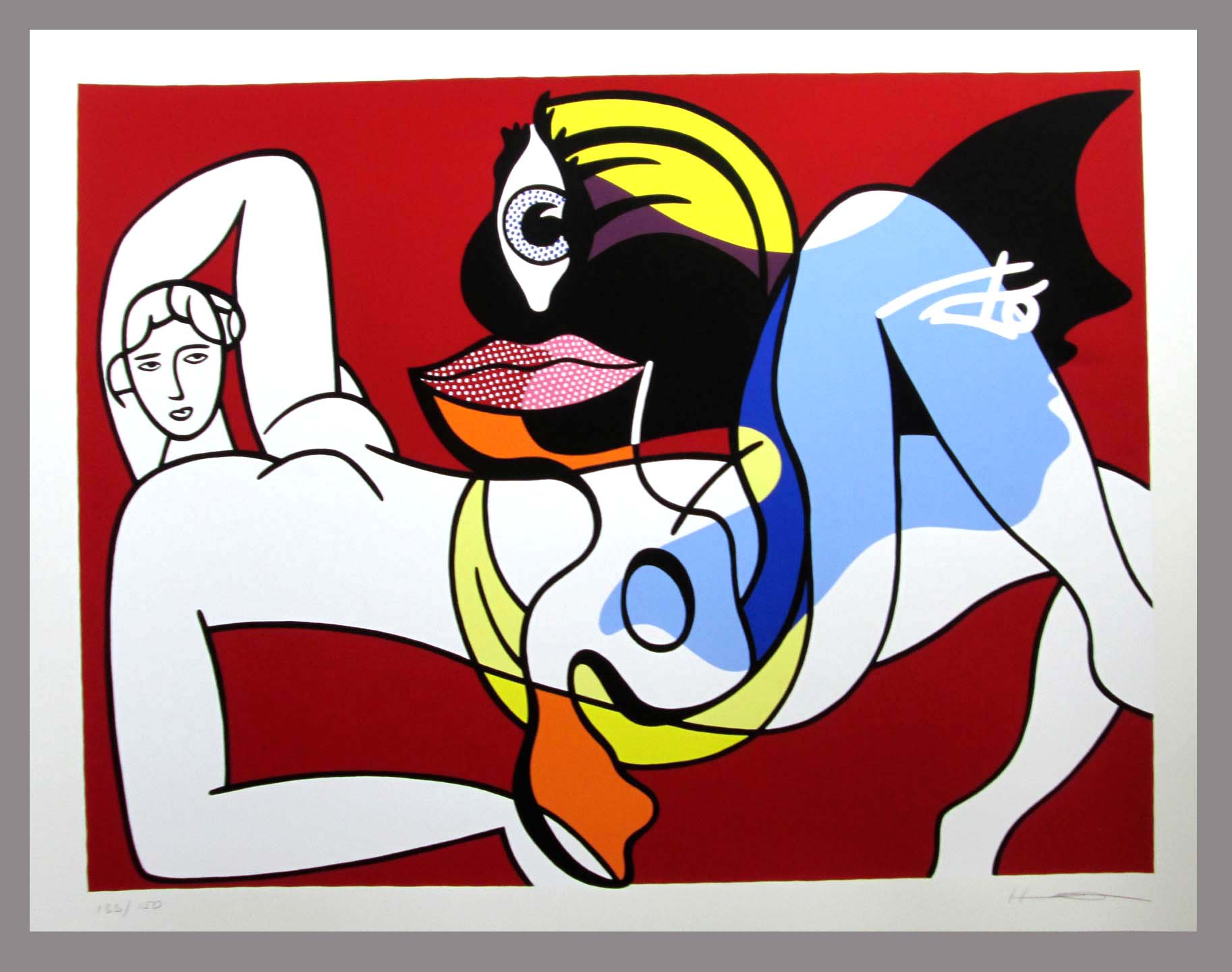 Corinna Heumann - White Lady - Zeefdruk - handgesigneerd - oplage 150 verkocht voor € 95!