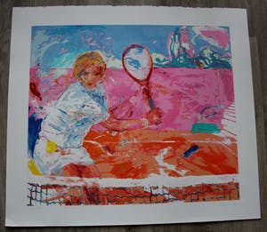 Jan van Diemen - Zeefdruk - Tennisspeelster - 1990 kopen? Bied vanaf 45!