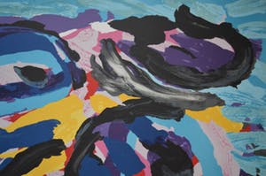 Karel Appel - 3 Faces like clouds. kopen? Bied vanaf 340!